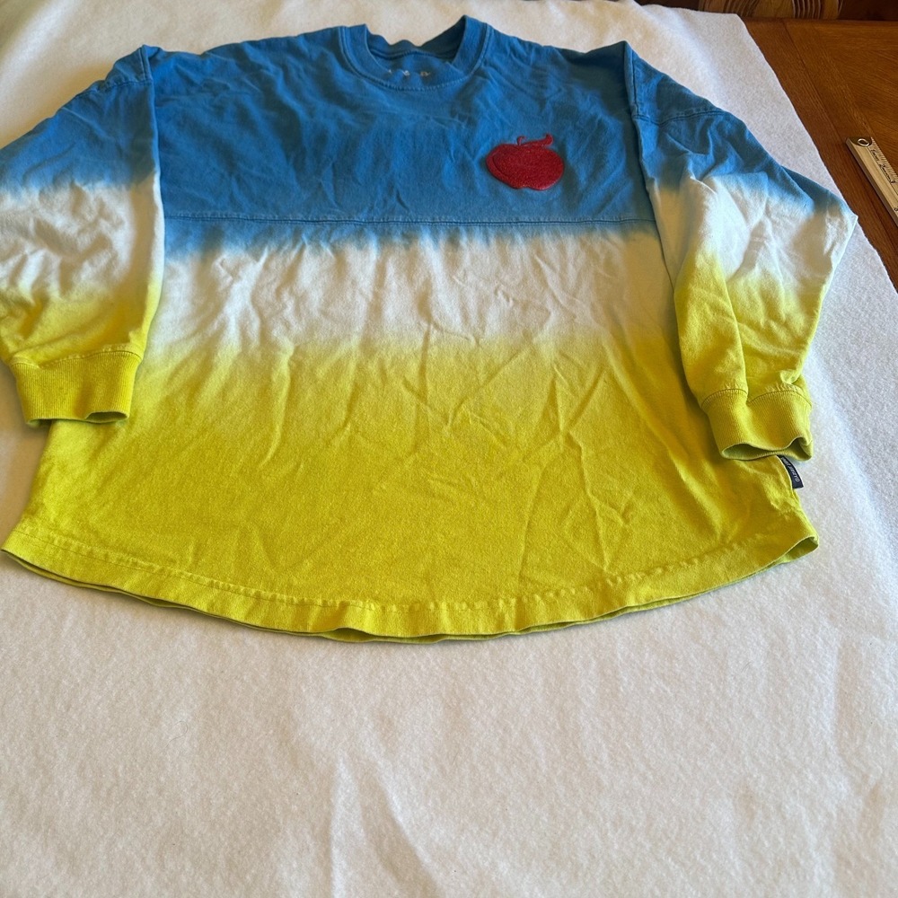 Disney Parks Spirit Jersey Tie Dye Long Sleeve XS Disneyland Resort Apple Logo
